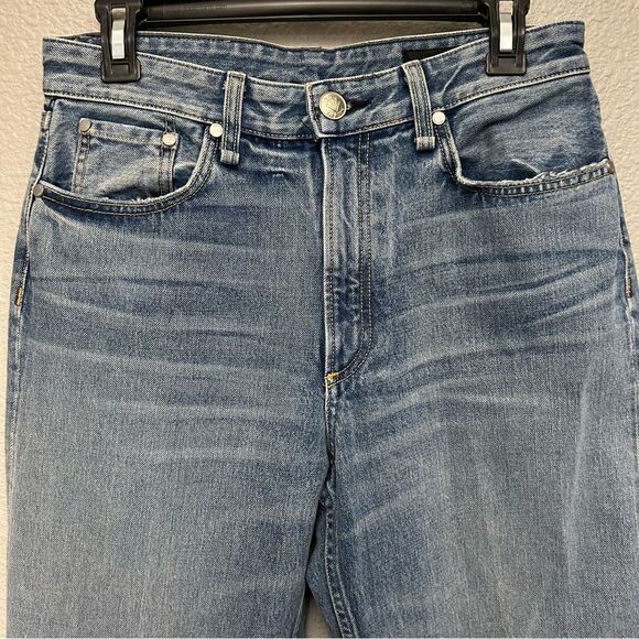 Rag & Bone Ruth Super High-Rise Straight Leg Size 28 Zipper Closure Medium Wash - Picture 16 of 16